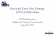 revised Zero Net Energy (ZNE) Definition