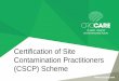 Certification of Site Contamination Practitioners (CSCP) Scheme