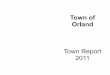 Download the 2011 Orland Town Report