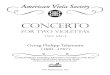 Concerto for Two Violettas, TWV 52:G3