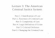 Lecture 3: The American Criminal Justice System