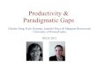 Productivity and paradigmatic gaps