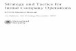 Strategy and Tactics for Initial Company Operations-Student Manual