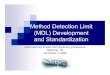 Method Detection Limit (MDL)