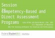 Competency-Based and Direct Assessment Programs
