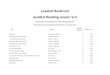 Leveled Book List Guided Reading Levels: V-Z