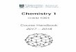 Chemistry 1 Handbook