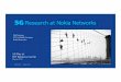 Research in 5G Technologies at Nokia Networks