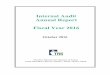Fiscal Year 2016 Internal Audit Annual Report