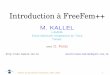 Introduction `a FreeFem++