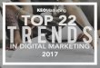 Top 22 Trends in Digital Marketing for 2017