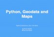 PyDX Presentation about Python, GeoData and Maps