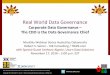 RWDG Slides: Corporate Data Governance - The CDO is the Data Governance Chief