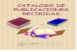 CATALOGO DE PUBLICACIONES RECIBIDAS