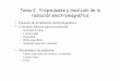 Tema 2: Propiedades y medición de la radiación electromagnética