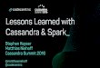 Lessons from Cassandra & Spark (Matthias Niehoff & Stephan Kepser, codecentric AG) | C* Summit 2016
