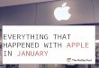 Everything That Happened with Apple in January