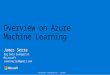 Overview on Azure Machine Learning