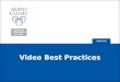 Video Best Practices - Jason Pratt