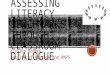K rogers assessing literacy benchmarks through class dialogue