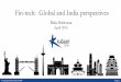 Fin-tech: Global and India perspectives