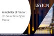 [FRANCE] Immobilier et foncier : Les nouveaux enjeux fiscaux