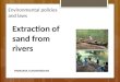 Environmental policies regarding river sand extraction of Sri Lanka