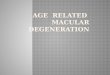 Age  related  macular degeneration