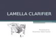 Lamella clarifier - Khaleeda bt Abdul Karim