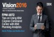 Vision 2016 fpm 1072 - tips on using ibm cognos command center with ibm planning analytics v1