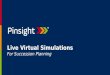 Live virtual simulations for successful planning