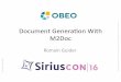 SiriusCon2016 - Document Generation with M2Doc
