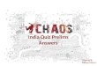 Chaos 2016 India Quiz Prelims