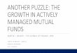 Another puzzle: the growth in actively managed mutual funds