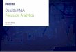 Deloitte M&A focus on: Analytics survey findings