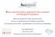 "Neurotech seminar" on Mass Spectrometry