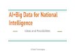 AI and Big Data For National Intelligence