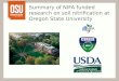Summary of NIFA funded research on soil nitrification at Oregon State University