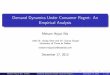 Demand Dynamics Under Consumer Regret: An Empirical Analysis (Supply and Demand Side)