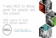 7 ways Dell is doing good for people and the planet - 2020 Legacy of Good FY16 Annual Update