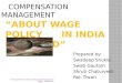 Wage policy in India and abroad                  Wage policy in India and abroad