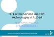 Service support technologies 6.9.2016