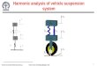 Harmonic analysis of vehicle suspension system