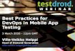 Best Practices for DevOps in Mobile App Testing