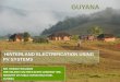 Dominican Republic| Nov-16 | GUYANA: HINTERLAND ELECTRIFICATION USING PV SYSTEMS