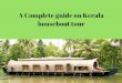 A complete guide on kerala houseboat tour