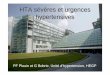 HTA severes et urgences hypertensives