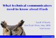 What Technical Communicators Need to Know about Flash