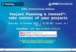 Project Planning & Control - take control of your projects