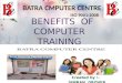 Benefits  of computer  training